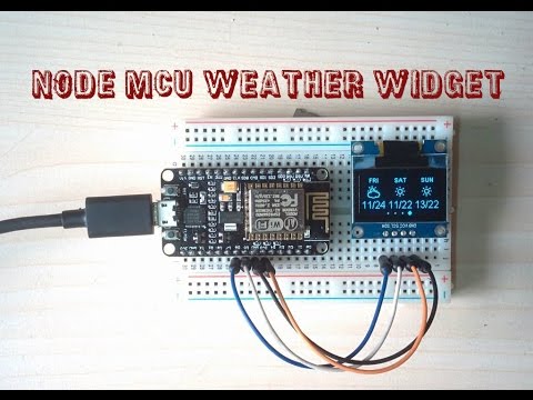 NodeMCU Weather Widget