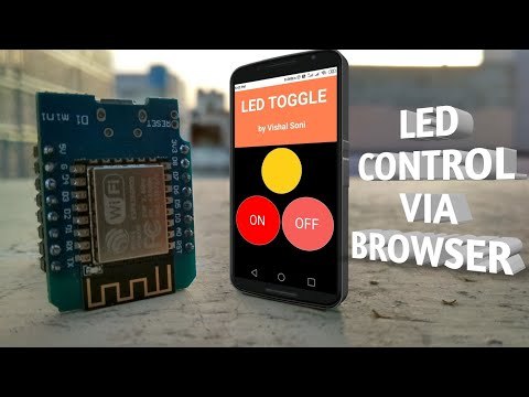 Nodemcu mini R1 D1 || ESP8266 || Webpage Controlled Led || Wifi || HTML || CSS || Wemos D1 R1