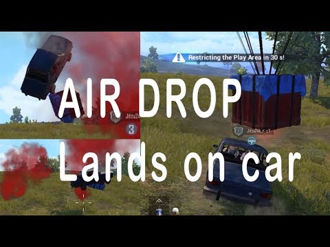 OMG!! AIR DROP lands on car[car started flying]