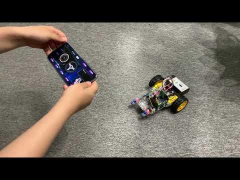 OSOYOO 2WD Robot Car Starter Kit Lesson 4 Bluetooth Control &mdash; Test