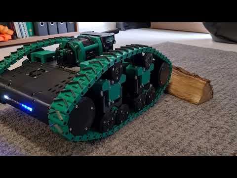 Obstacle test for 3D printed RC tank