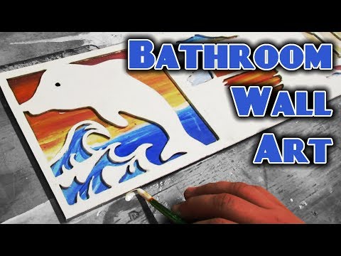 Ocean Themed Bathroom Wall Art - Scroll Saw Project