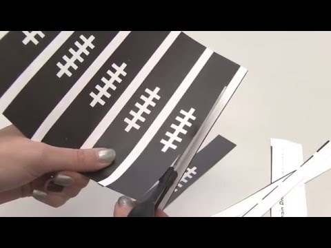 Office Supply Crafts: Football Paper Links