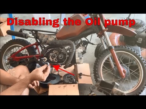 Oil pump removal on a Pw80