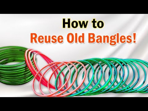 Old Bangle Craft Ideas | Reuse Waste Bangles for Home Decoration | Easy Best Out of Waste Craft