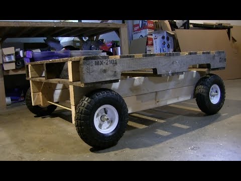 Old Wooden Pallet Upcycle to a Cam Trolly Repurposed DIY Mobile Pallet Wagon