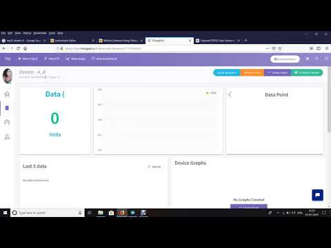 Onboard Temperature measurement using thingsio.ai