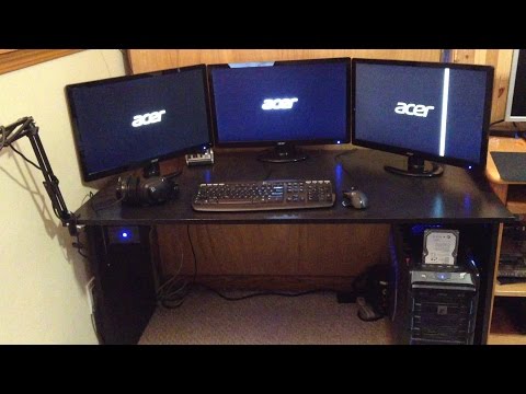 One Computer Three Monitors One Button