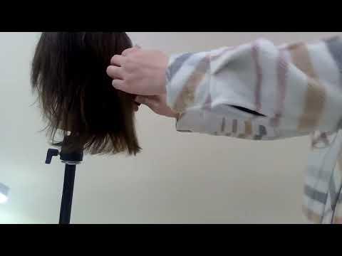 One length haircut tutorial 2