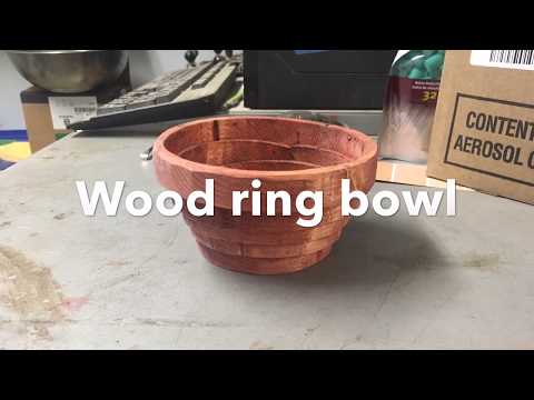 One piece wood bowl