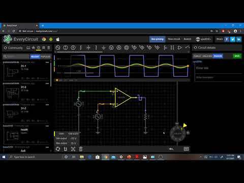 Opamp Practicals- EveryCiruit App- Open Loop Operation (Intermediate Learners)