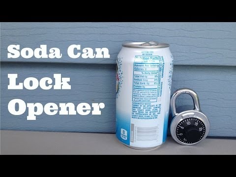 Open Pad Locks With A Soda Can!