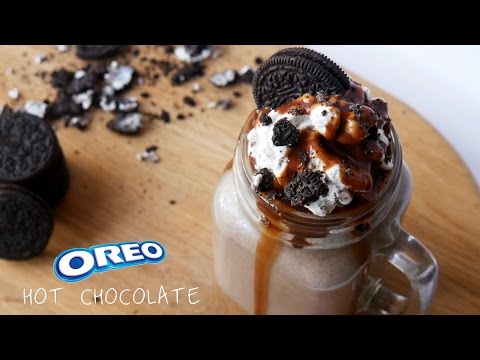 Oreo Cookies &amp;amp; Cream Hot Chocolate - Hot Chocolate Series Part 5 - ASMR- Treat Factory