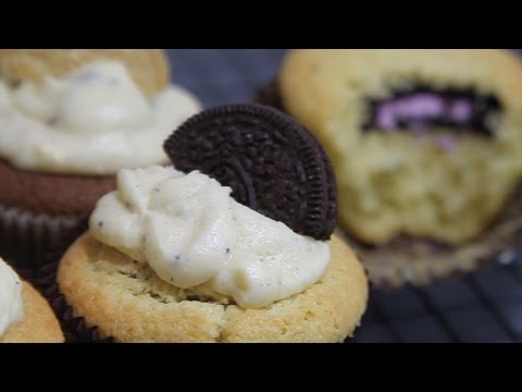 Oreo Stuffed Cupcakes - 2 Ways | Craving for Baking