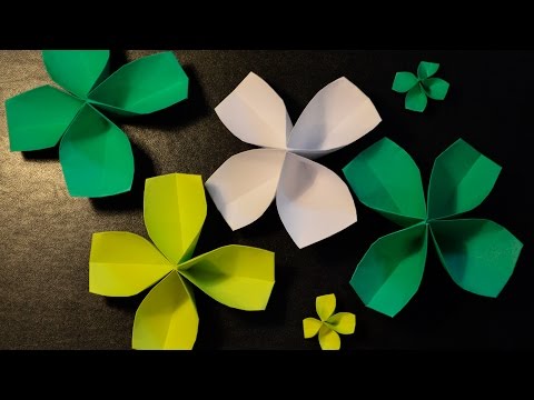 Origami: How to Make a Paper Four-Leaf Clover