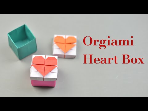 Origami Heart Box with lid Instruction | Creative DIY