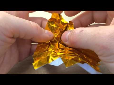 Origami Hyperbolic Paraboloid - Folding Third Ridge