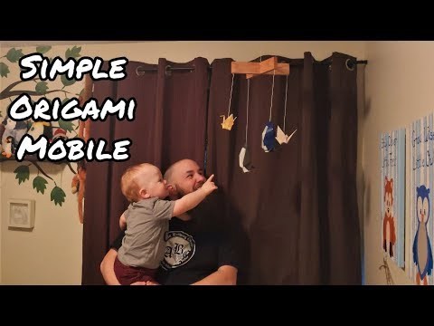 Origami Mobile using Reclaimed Oak - Origami Display Build Off