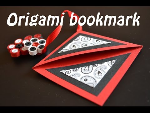 Origami Simple Corner Bookmark - Tutorial ( Segnalibro ) - Origami for beginners