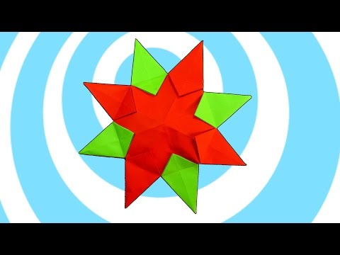 Origami Sunburst Star Instructions