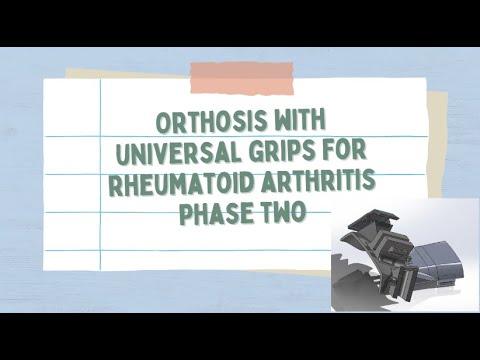 Orthosis with universal grips for rheumatoid arthritis phase two 1