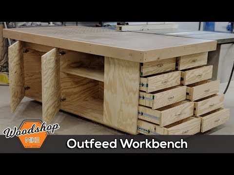 Outfeed Workbench, Torsion Box Top &amp;amp; Downdraft Sanding | DIY Woodworking