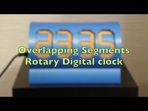 Overlapping Segments Rotary Digital Clock