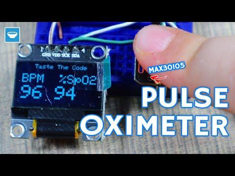 Oximeter Monitor with OLED screen and MAX30105 sensor on NodeMCU