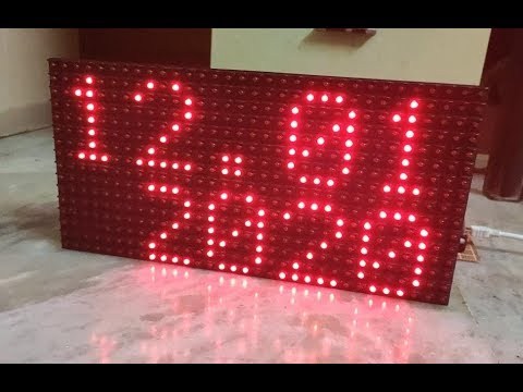 P10 Dot Matrix Display with Arduino