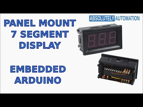 PANEL MOUNT 7 SEGMENT DISPLAY ARDUINO INSIDE