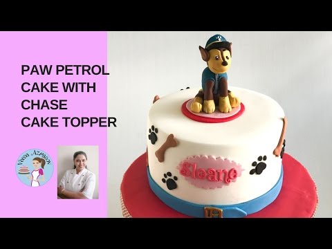 PAW Petrol Cake with Chase Cake Topper - Cake Decorating Tutorial