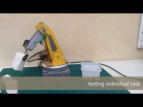 PC CONTROLLED ROBOTIC ARM testing