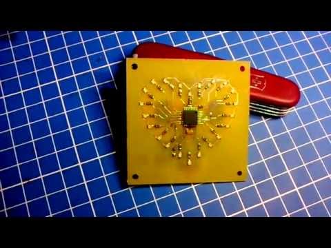 PCB AVR LedHeart