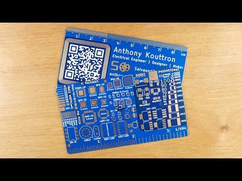 PCB Business Card with NFC and QR Teaser