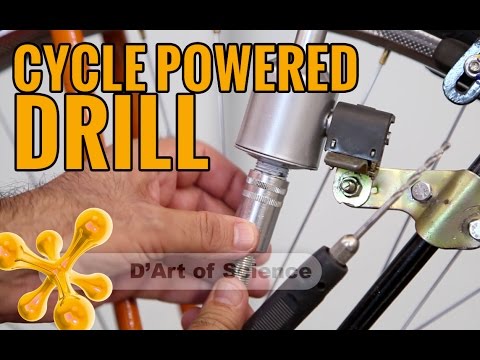 PEDAL POWERED DRILL - human powered devices - dartofscience