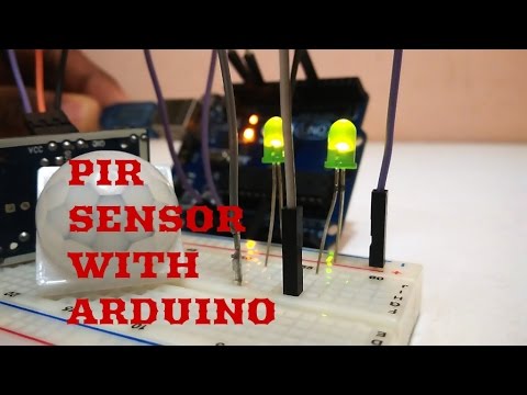 PIR Motion detector with arduino (simple and easy demostration)