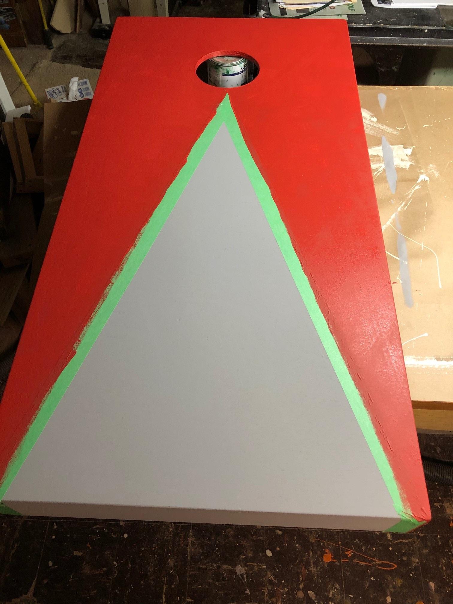 Painting cornhole board 10.jpg