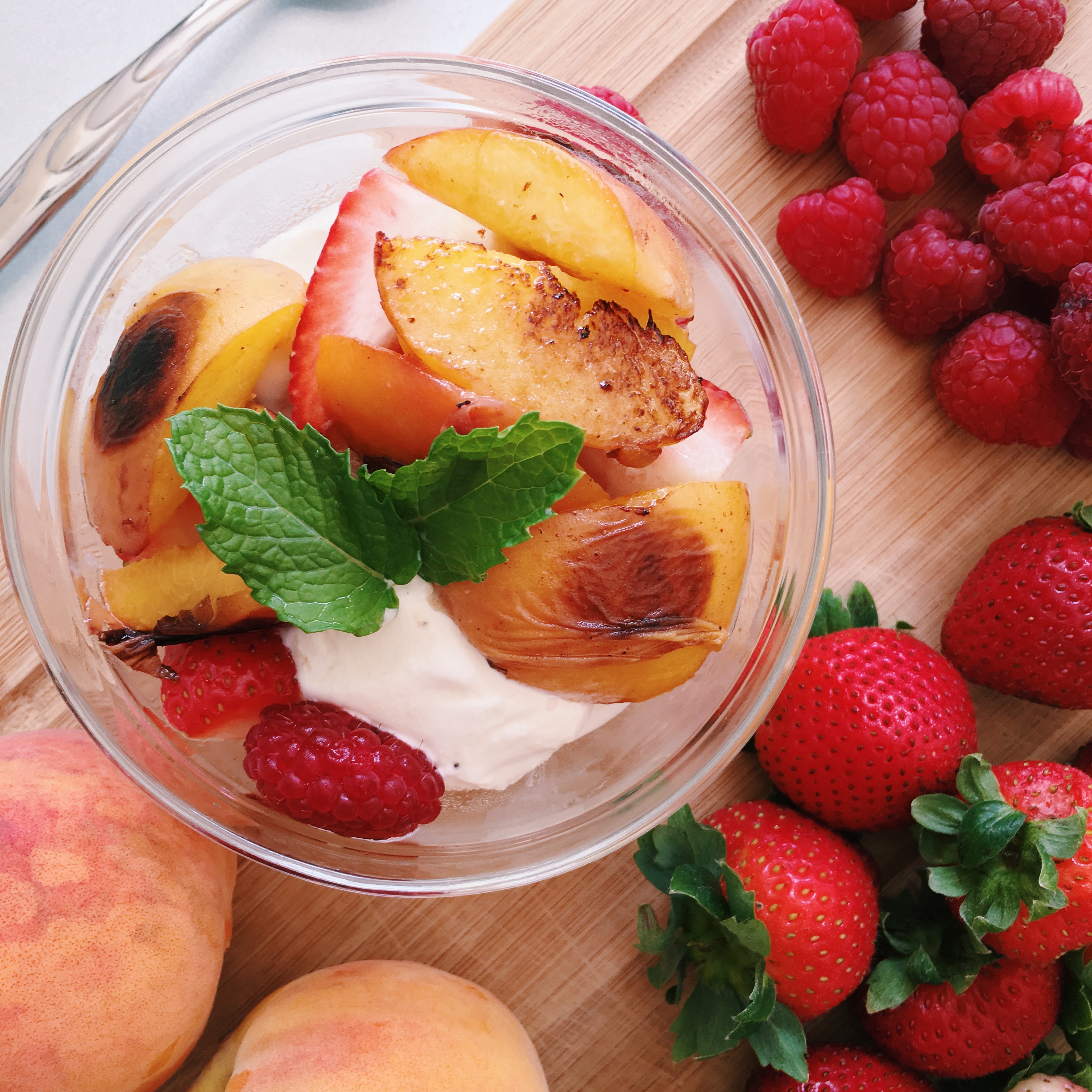 Pan Seared Peach with Ice Cream(3).JPG