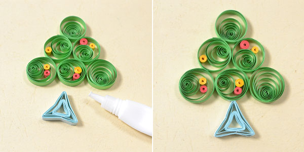 Pandahall Tutorial on How to Make a 3D Paper Quilling Christmas Tree Card600300.jpg