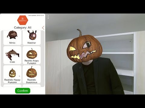 Paparmali 2 - AR Face Tracking Mask Augmentations (Kinect 2)