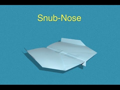 Paper Airplane Tutorial - How to make Snubnose