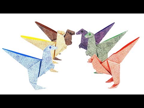 Paper Craft for Kids: Origami Dinosaur (1)