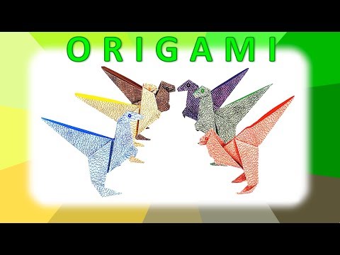 Paper Craft for Kids: Origami Dinosaur (1)