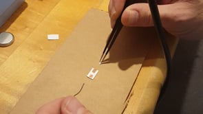 Paper LED tab construction