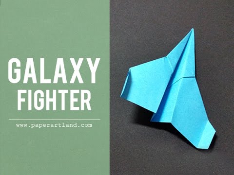 Paper Plane Tutorial - How to Make The Best Galaxy Fighter ( Tri Dang )