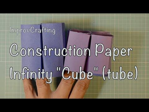 Paper Transformer: Infinity Cube (tube style) from construction paper