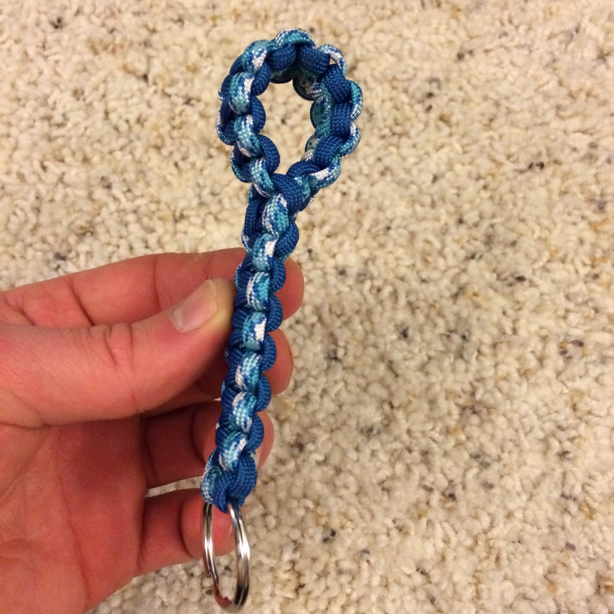 Paracord keychain tracer.JPG