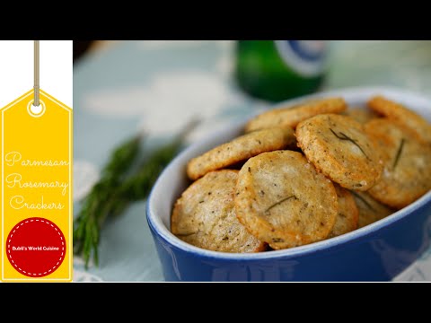 Parmesan Rosemary Crackers