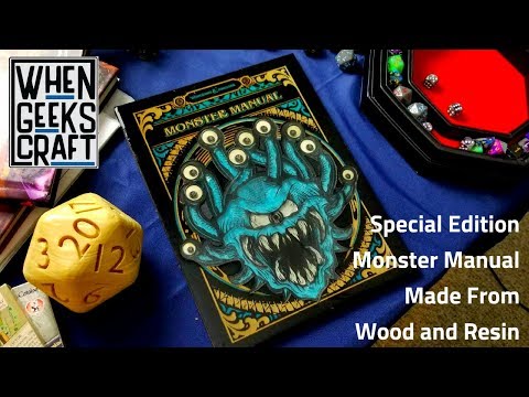 Part 1: Special Edition Monster Manual made from Wood and Resin