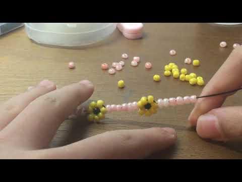 Part 1 of making a Daisy Spring Themed Bracelet